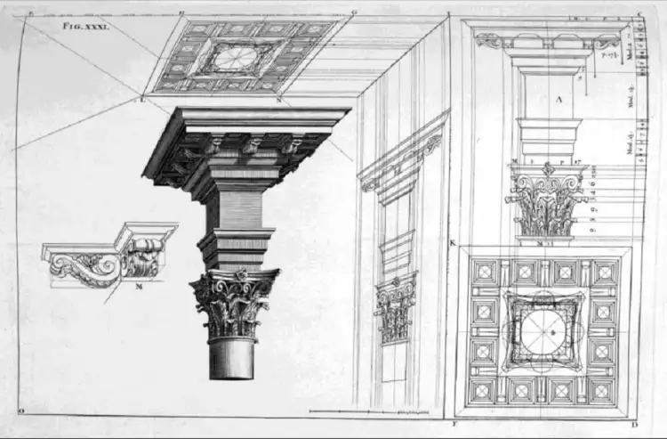Андреа Поццо. Иллюстрация из Трактата Perspective Pictorum et Architectorum, 1693-1700