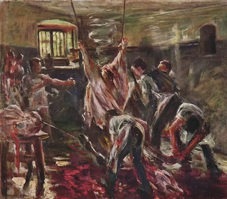 Ловис Коринт. Картина «На бойне», 1893