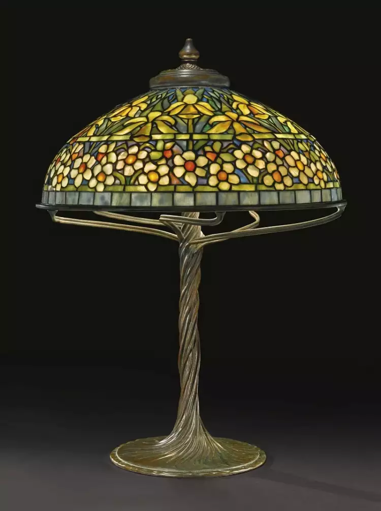 Лампа Тиффани «Жинколь и нарциссы»