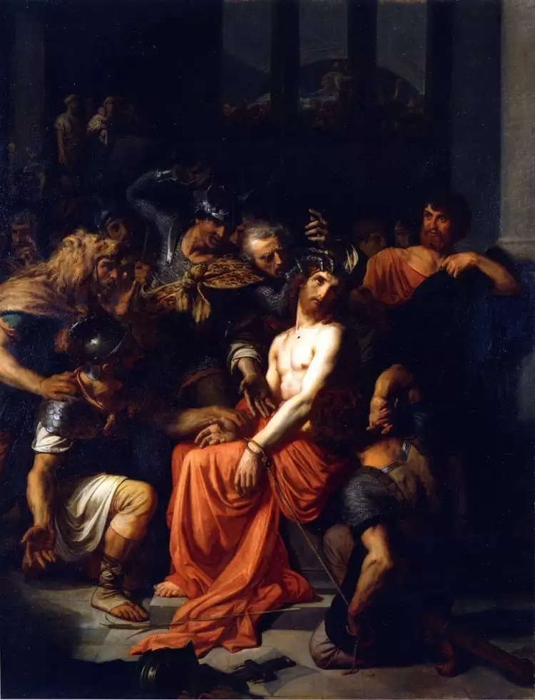 Александр Кабанель. Картина «Осмеяние Христа», 1845 Александр Кабанель. Картина «Осмеяние Христа», 1845