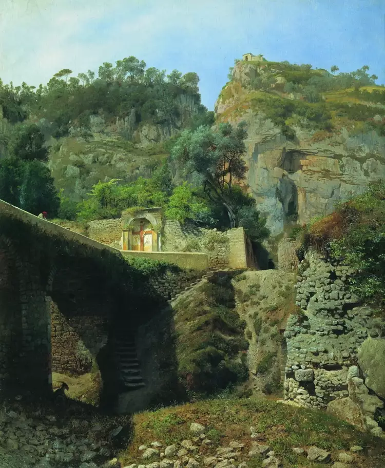 Лев Лагорио. Картина «Вид Капо ди Монте в Сорренто», 1860