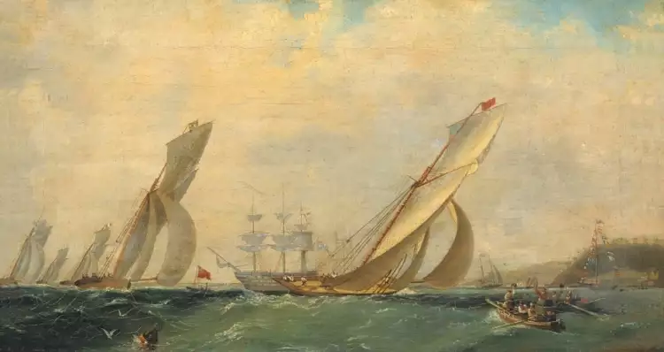 Морской пейзаж. Иван Айвазовский. «Фрегат на море», 1838 Морской пейзаж. Иван Айвазовский. «Фрегат на море», 1838