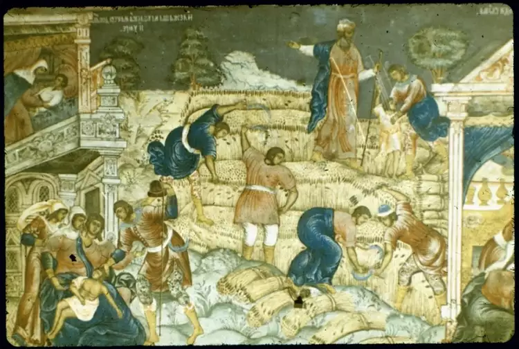 Лучшие русские иконописцы 16-18 вв. Гурий Никитин, Воскрешение сына сонамитянки