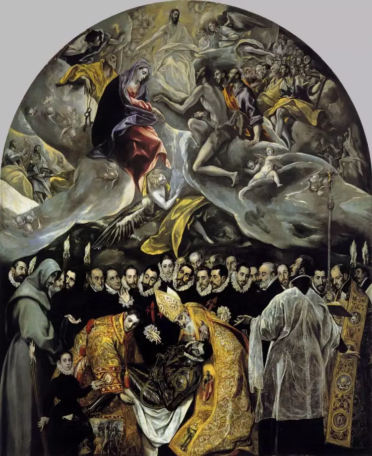 10 most famous Spanish artists. El Greco. The Burial of the Count of Orgaz, 1586-1588 10 most famous Spanish artists. El Greco. The Burial of the Count of Orgaz, 1586-1588