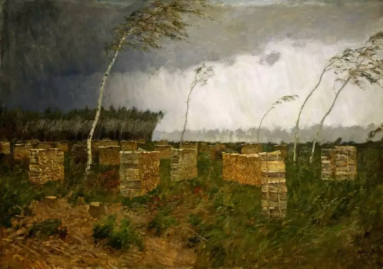 Дождь на картинах. Исаак Левитан. «Буря. Дождь», 1899 Дождь на картинах. Исаак Левитан. «Буря. Дождь», 1899
