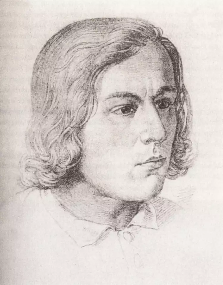Йозеф фон Фюрих. Рисунок «Автопортрет», 1820 Йозеф фон Фюрих. Рисунок «Автопортрет», 1820