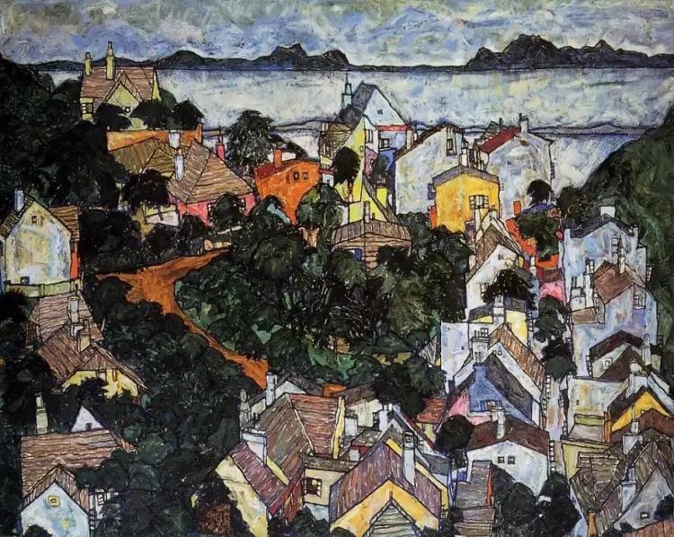 Die bekanntesten expressionistischen Künstler. Egon Schiele. Krumau Die bekanntesten expressionistischen Künstler. Egon Schiele. Krumau