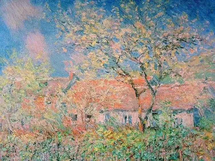 Весна на картинах. Клод Моне. «Весна в Живерни», 1886