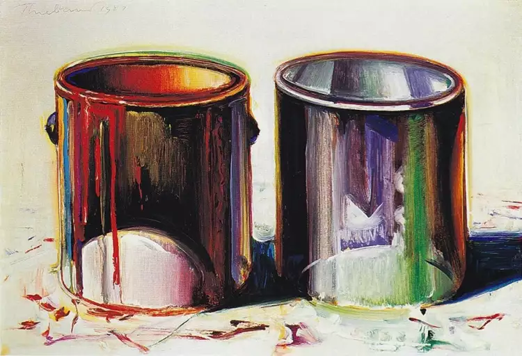 Мортон Уэйн Тибо. Картина Two Paint Cans, 1987 Мортон Уэйн Тибо. Картина Two Paint Cans, 1987