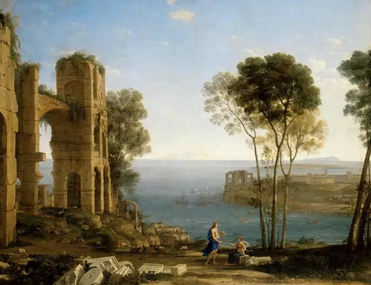 Classicism. Claude Lorrain. Apollo and the Sybil of Cunnes, 1645-1649 Classicism. Claude Lorrain. Apollo and the Sybil of Cunnes, 1645-1649