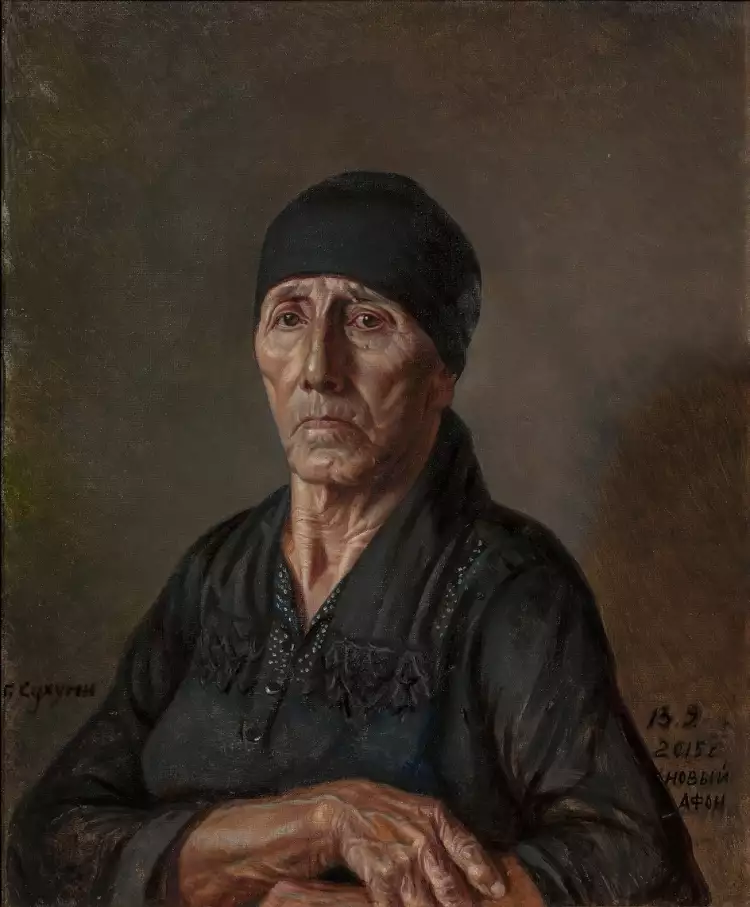 Александр Шилов. Картина «Абхазская вдова», 2015