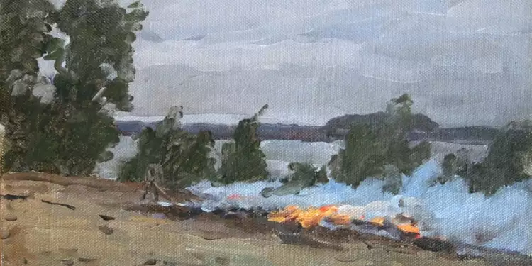 Исаак Левитан. «Костры»