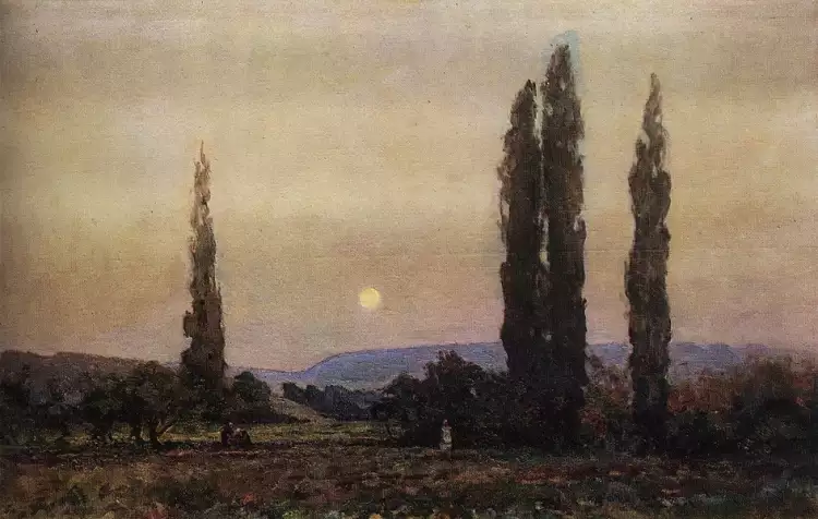 Александр Куприн. Картина «Крым. Вечер в окрестностях Бахчисарая», 1936
