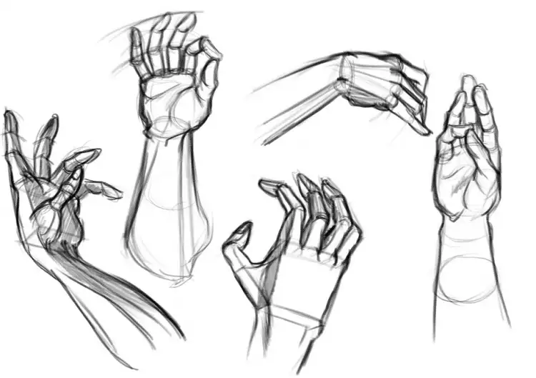 Наброски рук Наброски рук