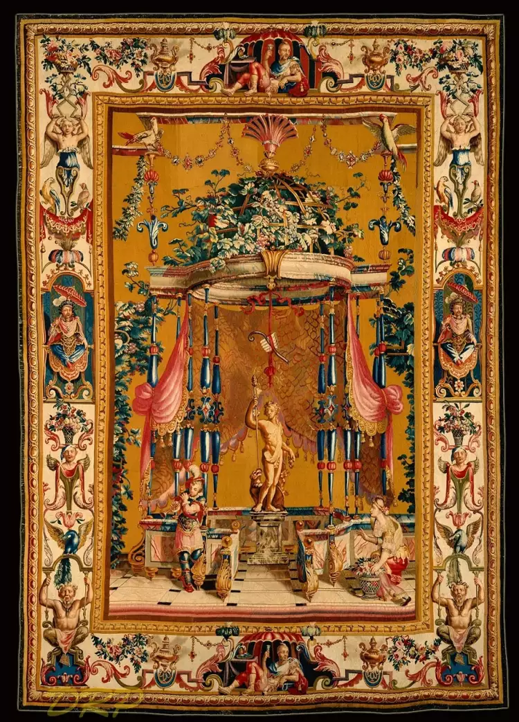 Гобелен. «Подношение Бахусу», 1689 Гобелен. «Подношение Бахусу», 1689