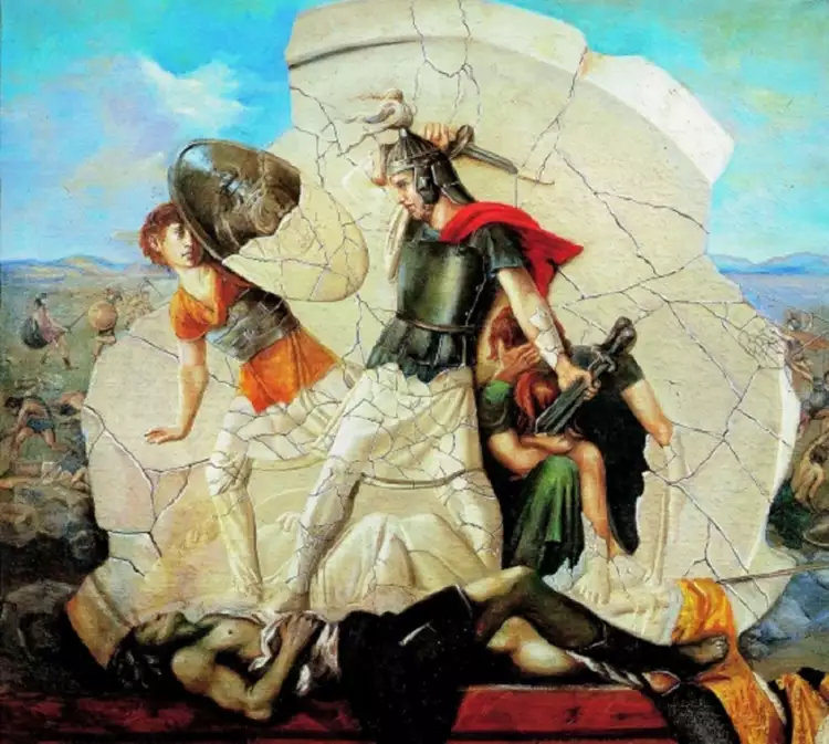 Никас Сафронов. Картина «В память Александра Македонского», XXI век