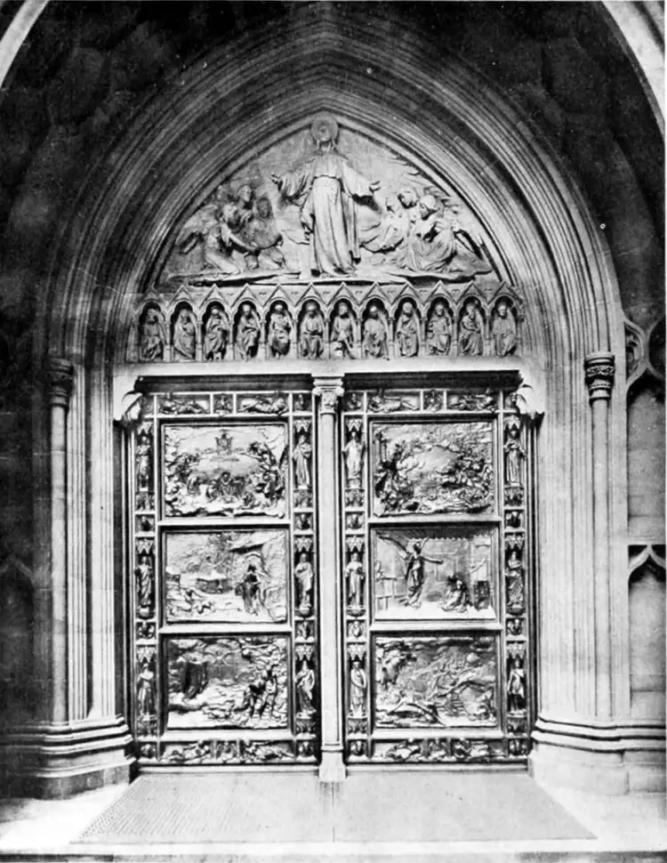 Карл Биттер. «Бронзовые ворота» Троицкой церкви в Нью-Йорке, 1891