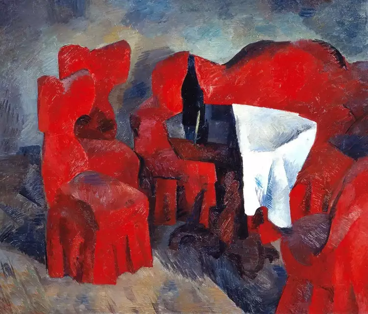 Роберт Фальк. Картина «Красная мебель», 1920 Роберт Фальк. Картина «Красная мебель», 1920