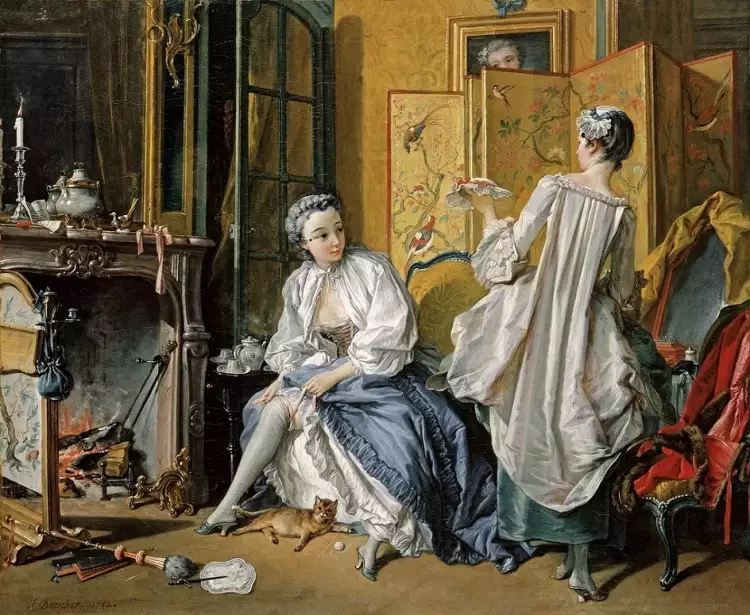 Rococo. François Boucher. Toilette, 1742 Rococo. François Boucher. Toilette, 1742