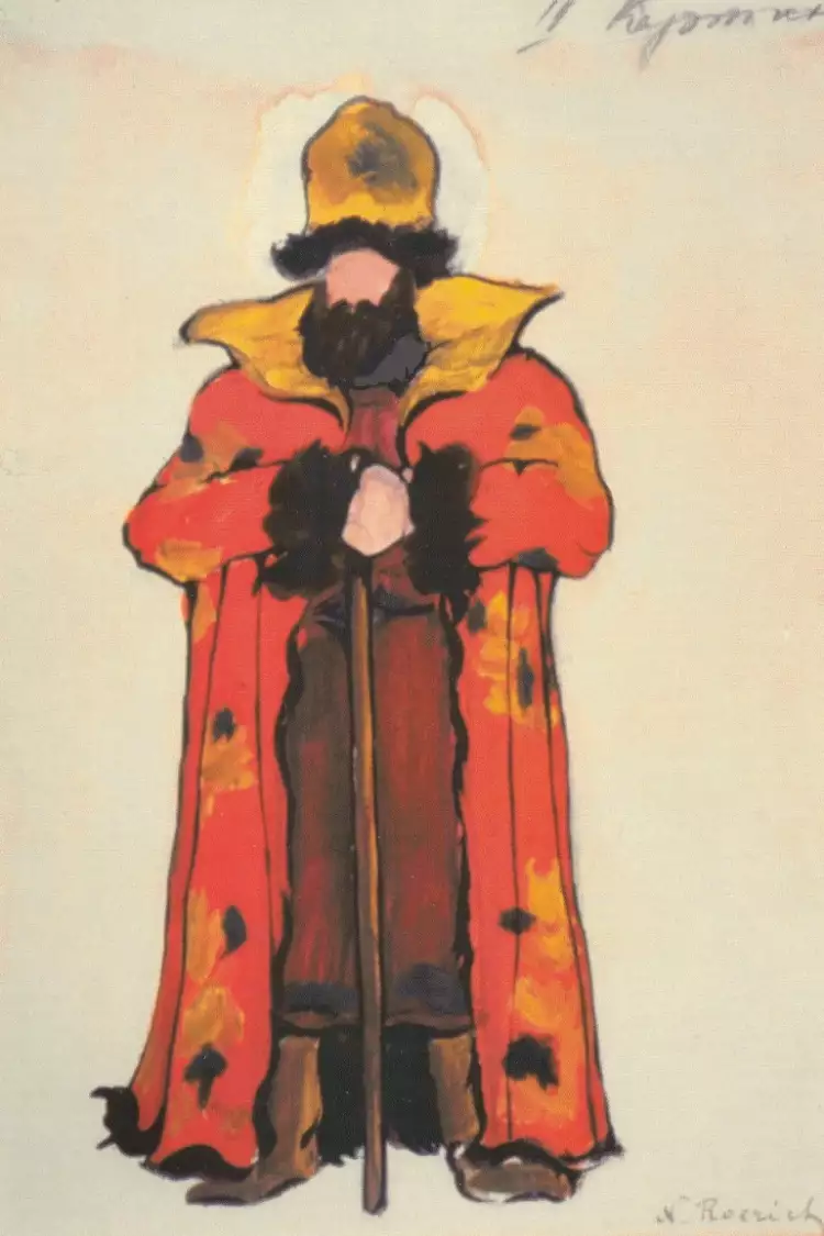 Николай Рерих. «Боярин». Эскиз к опере «Сказка о царе Салтане», 1919