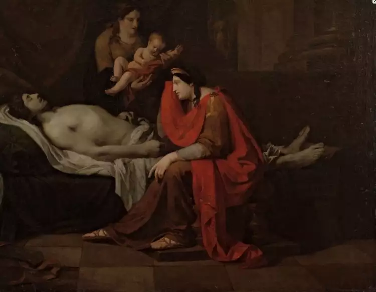 Петр Соколов. Картина «Андромаха оплакивает убитого Гектора», 1809 Петр Соколов. Картина «Андромаха оплакивает убитого Гектора», 1809