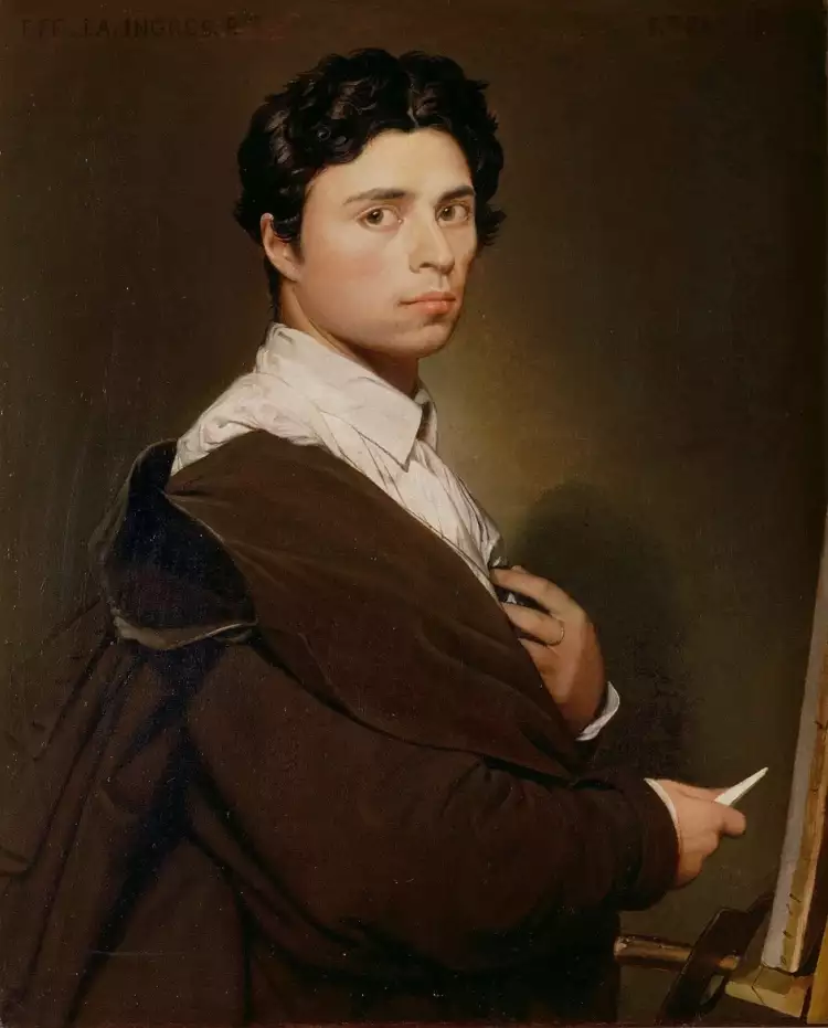 Classicisme français. Jean Auguste Dominique Ingres. Autoportrait, 1804