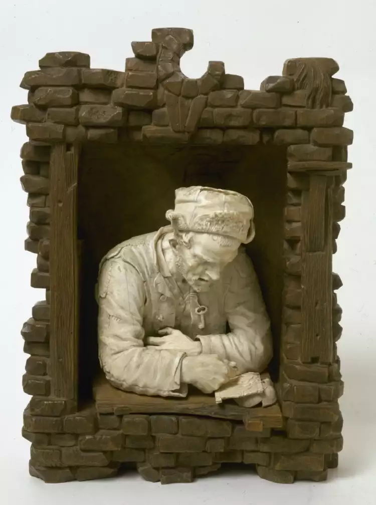 Марк Антокольский. Горельеф «Скупой», 1868