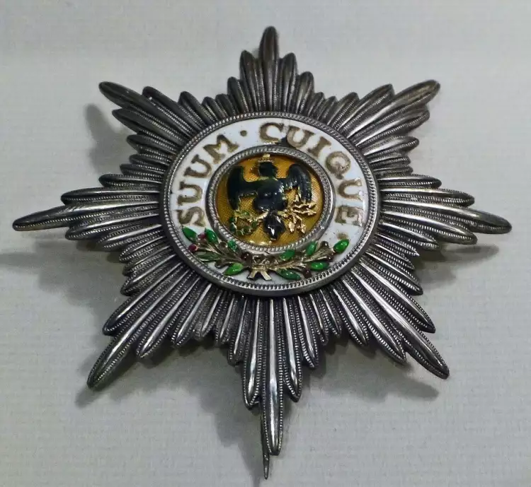 Орден Черного Орла. Звезда ордена