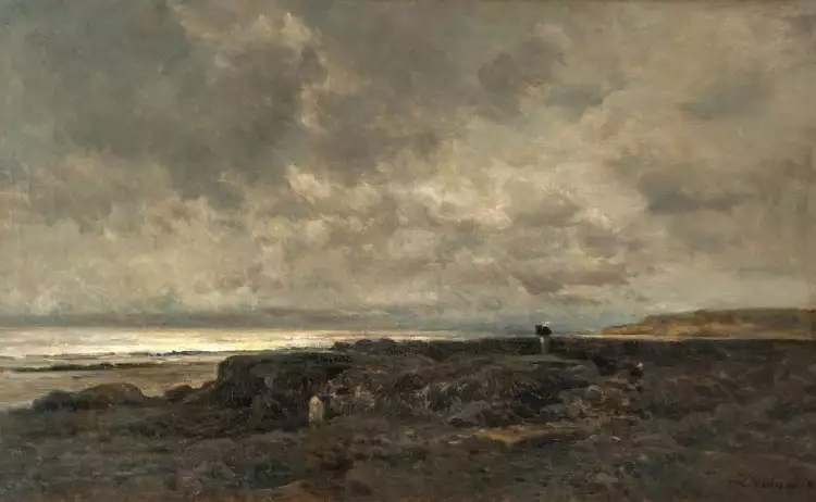 Шарль-Франсуа Добиньи. «Прилив в Нормандии», 1869