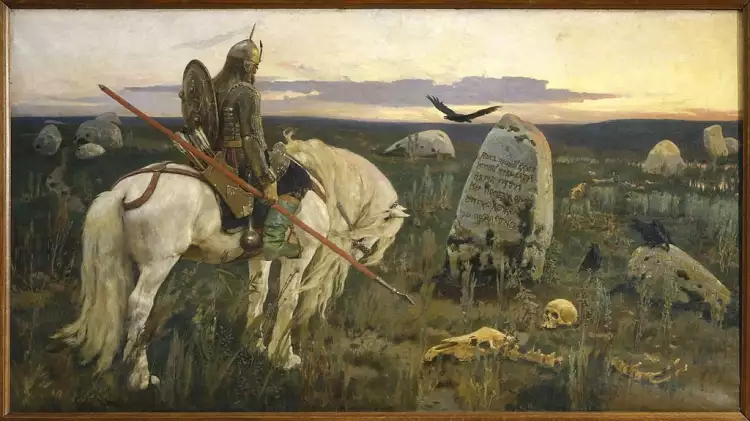 Сказочно-былинный жанр. Виктор Васнецов. Картина «Витязь на распутье», 1882 Сказочно-былинный жанр. Виктор Васнецов. Картина «Витязь на распутье», 1882