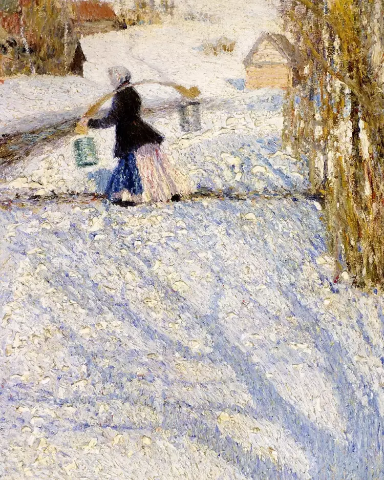 Игорь Грабарь. Картина «Мартовский снег», 1904