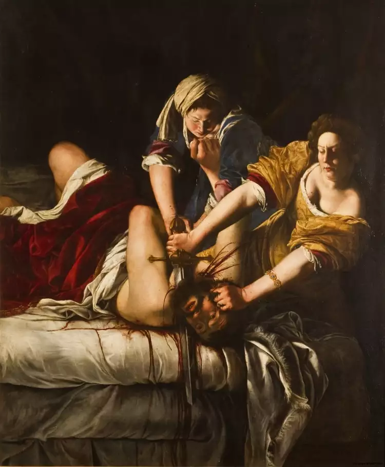 Артемизия Джентилески. «Юдифь, обезглавливающая Олоферна», 1614-1620 Артемизия Джентилески. «Юдифь, обезглавливающая Олоферна», 1614-1620