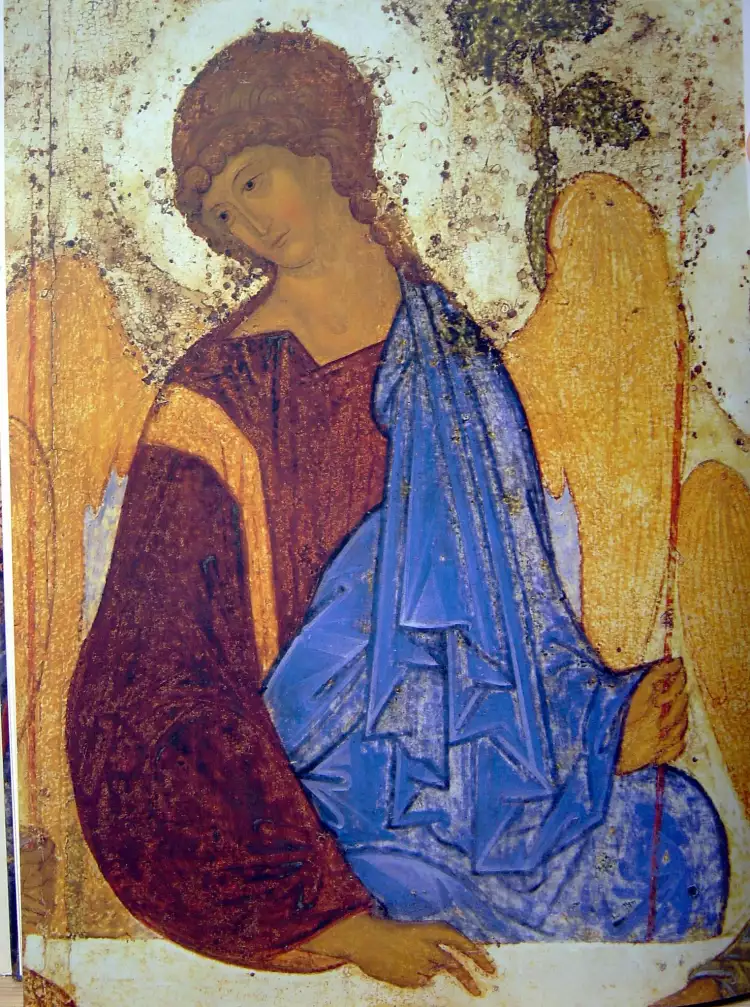 Икона Андрея Рублева. Божественный лик Икона Андрея Рублева. Божественный лик
