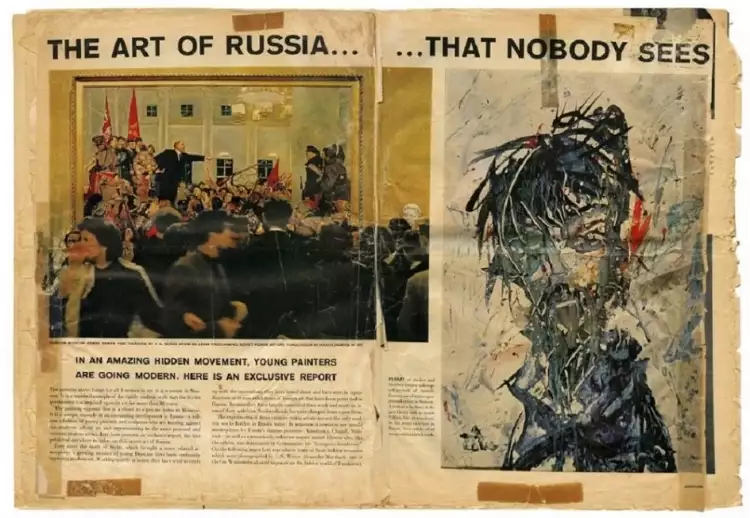 Anatoly Zverev. Publication about the artist in Life magazine, 1960 Anatoly Zverev. Publication about the artist in Life magazine, 1960