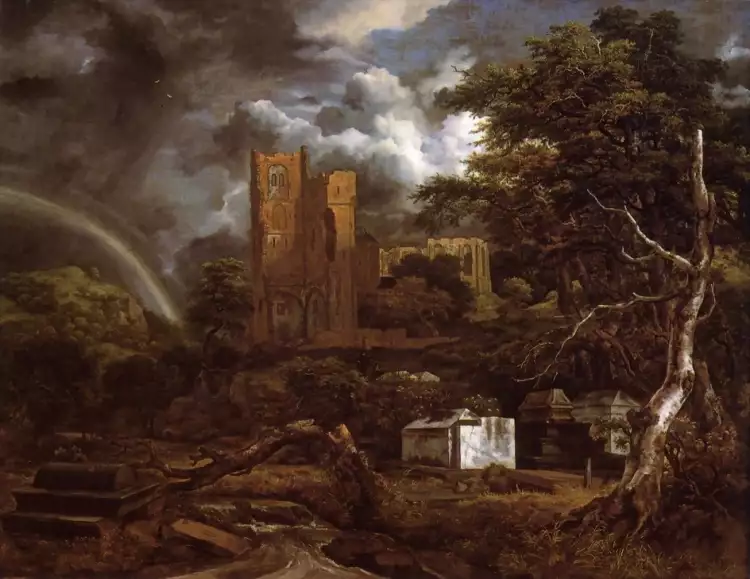 Якоб ван Рёйсдал. Картина. «Еврейское кладбище», 1660