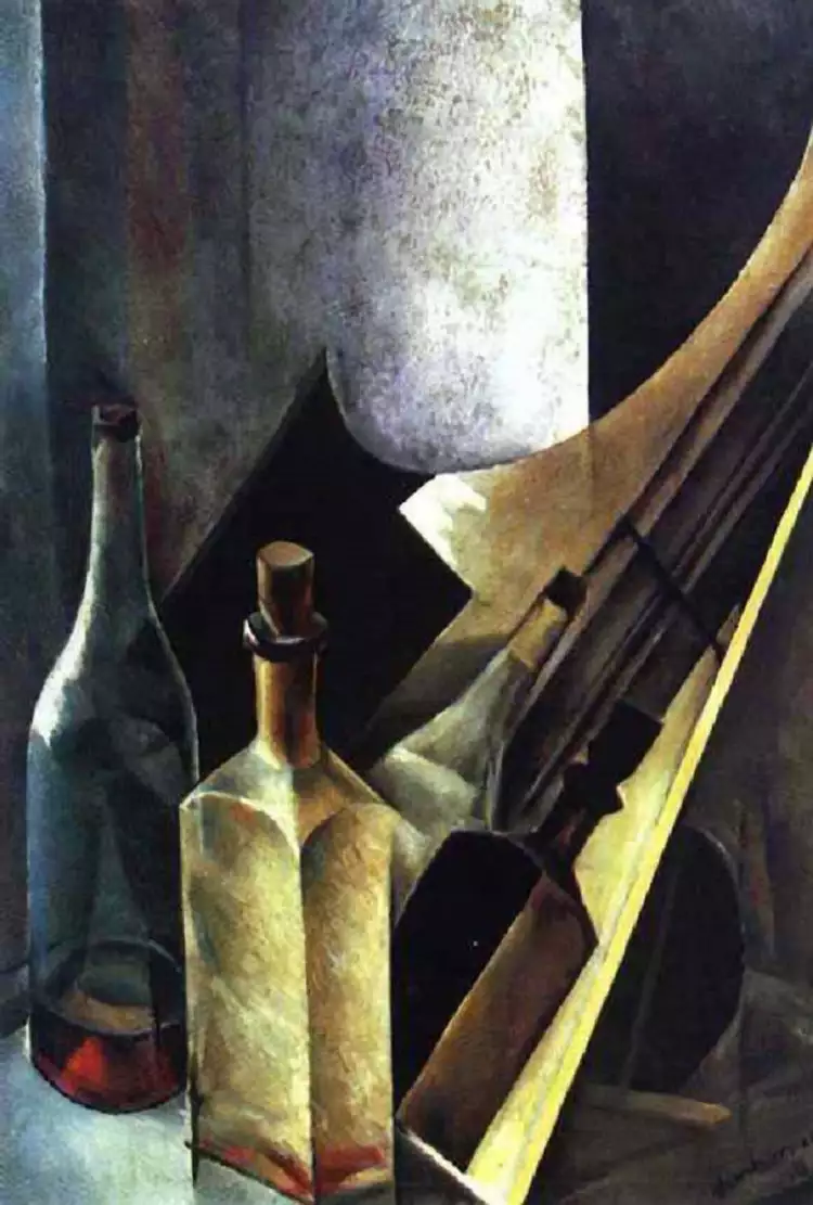 Натан Альтман. «Натюрморт. Цветовые объемы и плоскости», 1918