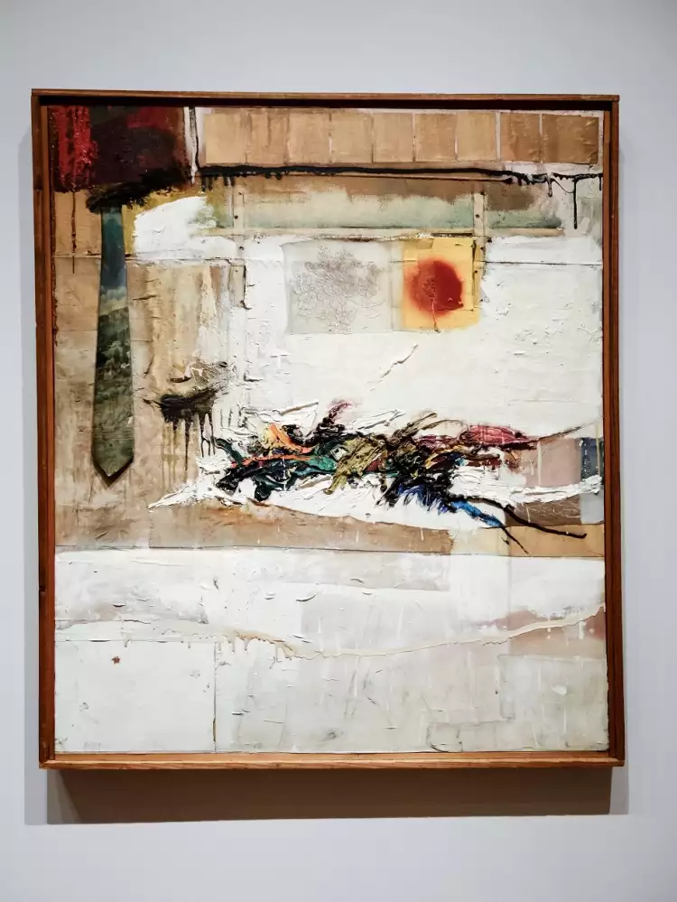 Ассамбляж. Роберт Раушенберг. Картина «Рифма», 1956