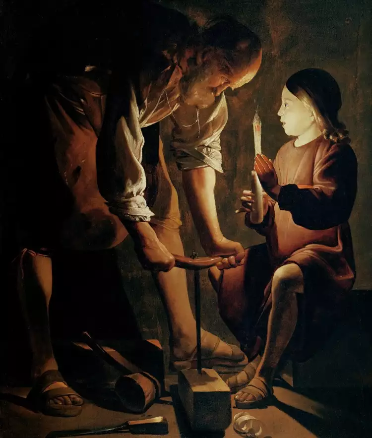 Караваджизм. Жорж де Ла Тур. «Святой Иосиф», 1642 Караваджизм. Жорж де Ла Тур. «Святой Иосиф», 1642