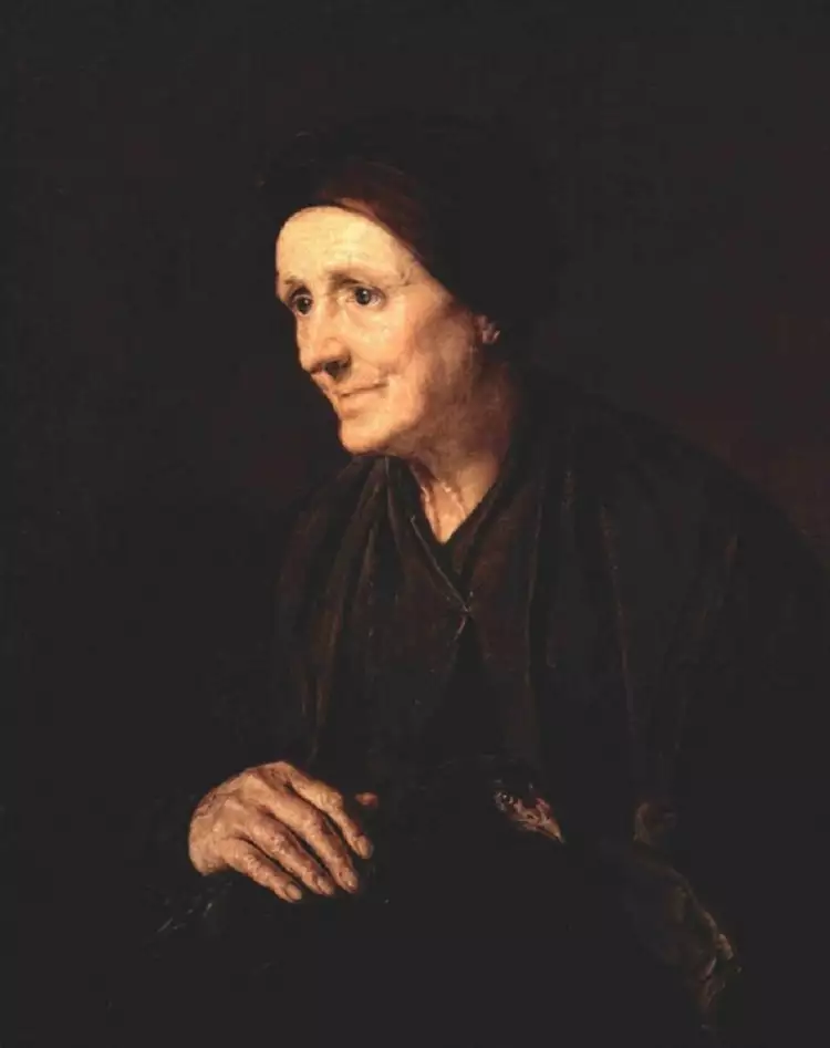 Василий Тропинин. «Старуха с курицей», 1856