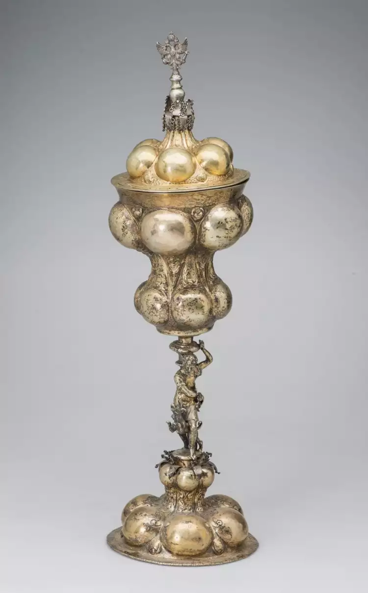 Серебро Германии. Ганс II Ламбрехт. Кубок ложчатый с крышкой 1631-1633 гг. Серебро Германии. Ганс II Ламбрехт. Кубок ложчатый с крышкой 1631-1633 гг.