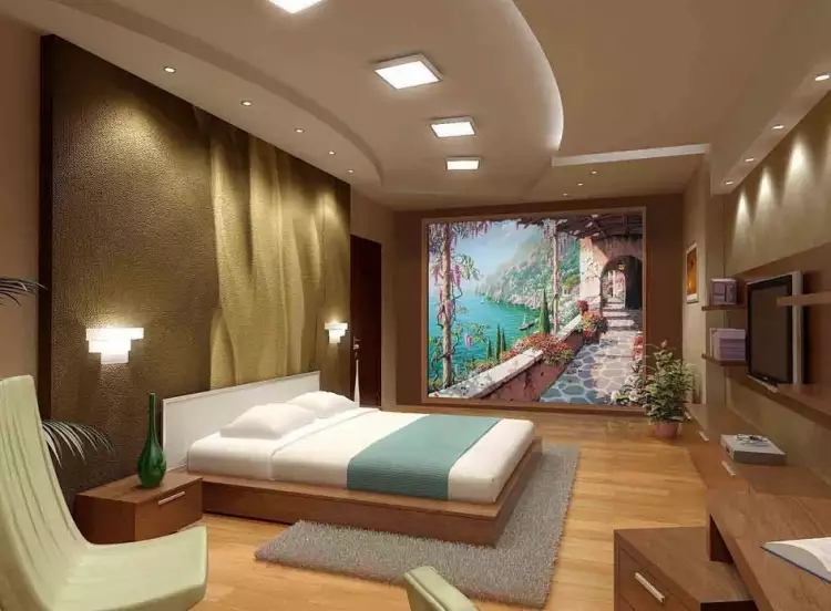 Панно. Декоративное панно на стене спальни, XXI век Панно. Декоративное панно на стене спальни, XXI век