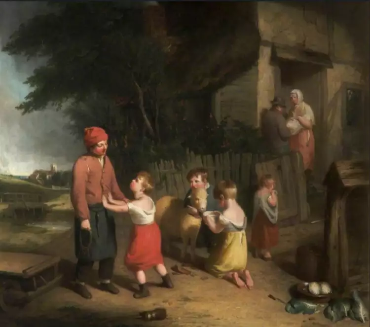 Уильям Коллинз. Картина «Продажа домашнего барашка», 1813 Уильям Коллинз. Картина «Продажа домашнего барашка», 1813