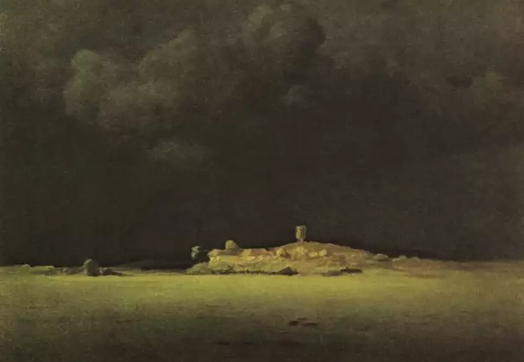 Архип Куинджи. Эскиз к картине «После дождя», 1879