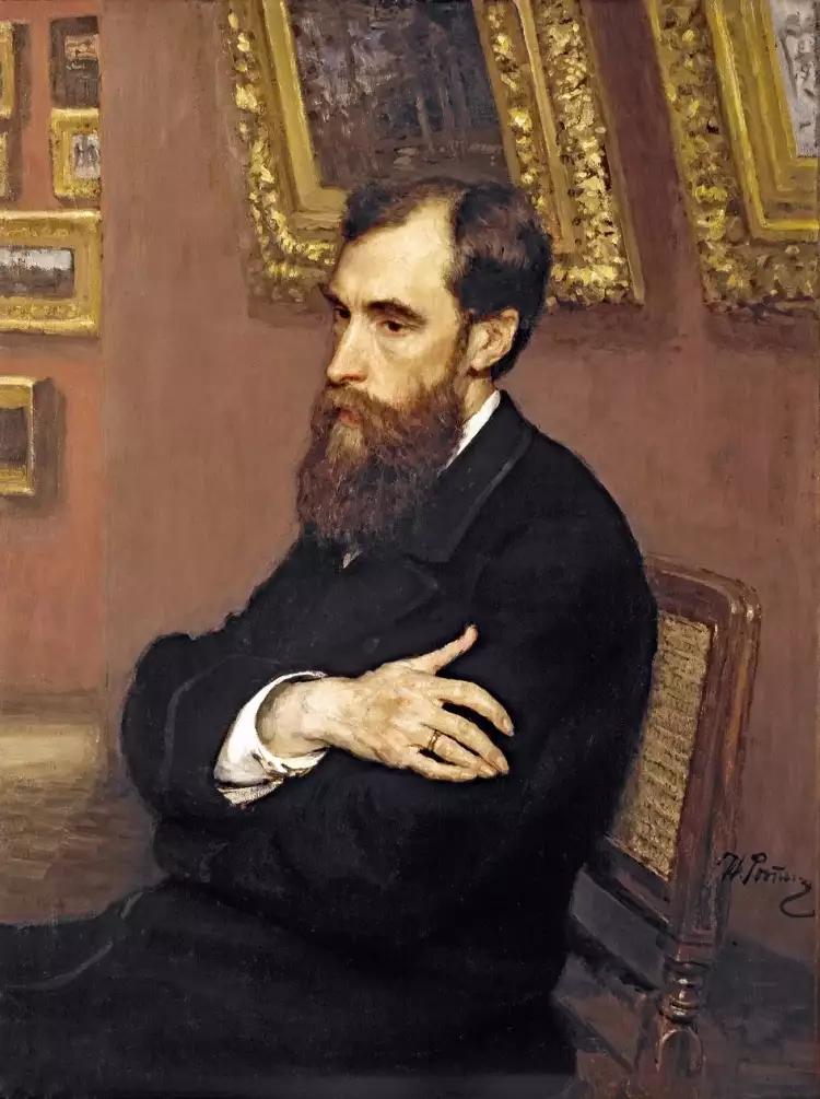 Павел Третьяков. Илья Репин. Картина «Портрет Павла Третьякова», 1883 Павел Третьяков. Илья Репин. Картина «Портрет Павла Третьякова», 1883