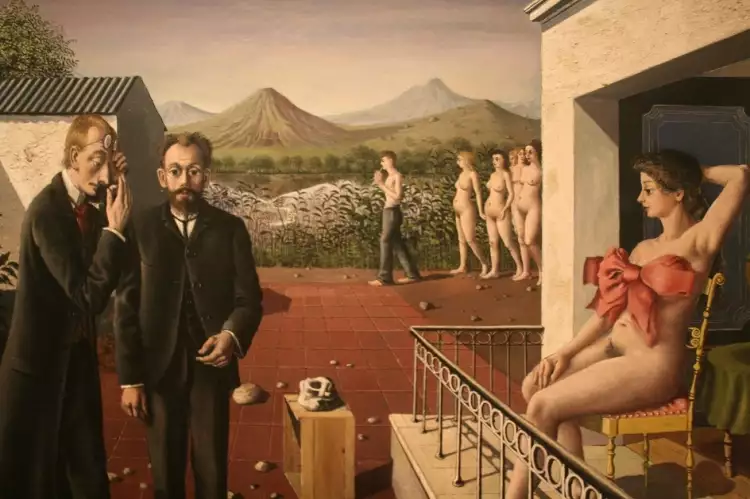 Поль Дельво. Картина «Галантные женщины», 1962 Поль Дельво. Картина «Галантные женщины», 1962