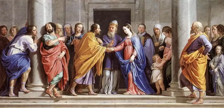 Академизм. Филипп де Шампань. «Бракосочетание Девы Марии», 1644 Академизм. Филипп де Шампань. «Бракосочетание Девы Марии», 1644
