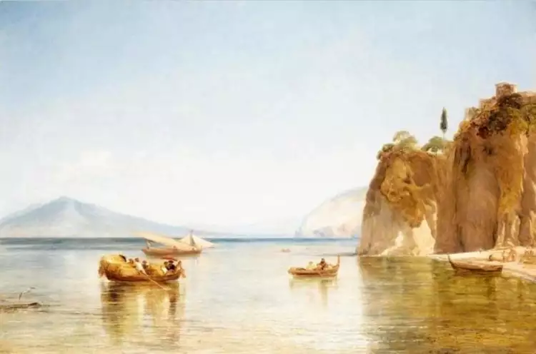 Уильям Коллинз. Картина «Пещеры Улисс в Сорренто», 1841 Уильям Коллинз. Картина «Пещеры Улисс в Сорренто», 1841