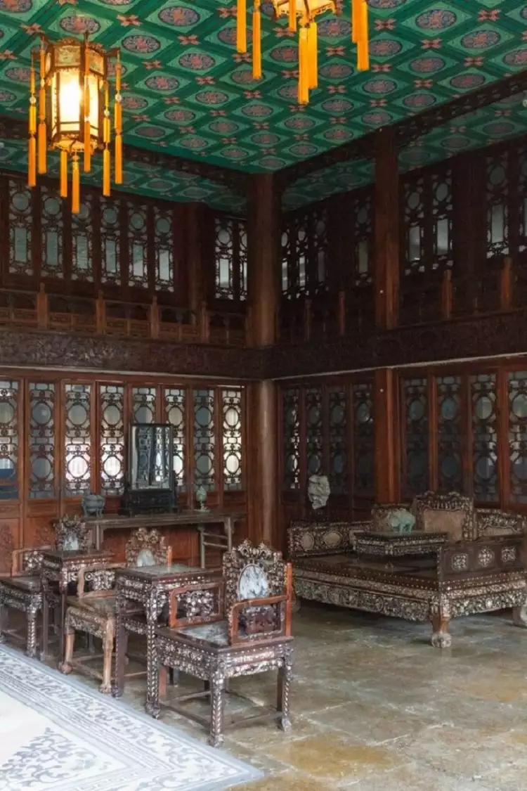 Китайский стиль в интерьере. Древний интерьре во дворце князя Гуна