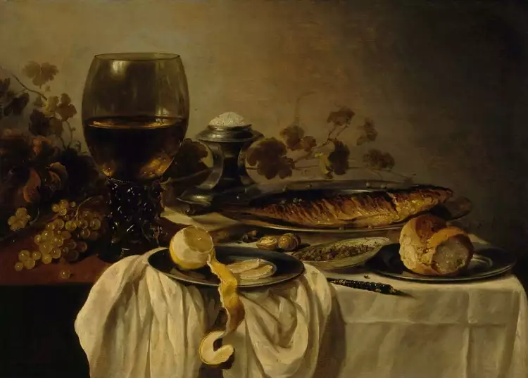 Les peintres néerlandais les plus célèbres. Peter Claesz. Petit déjeuner, 1646 Les peintres néerlandais les plus célèbres. Peter Claesz. Petit déjeuner, 1646