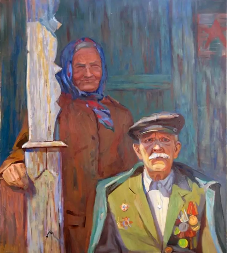 День Победы в картинах. Елисеенко Денис. Портрет ветерана. 2010